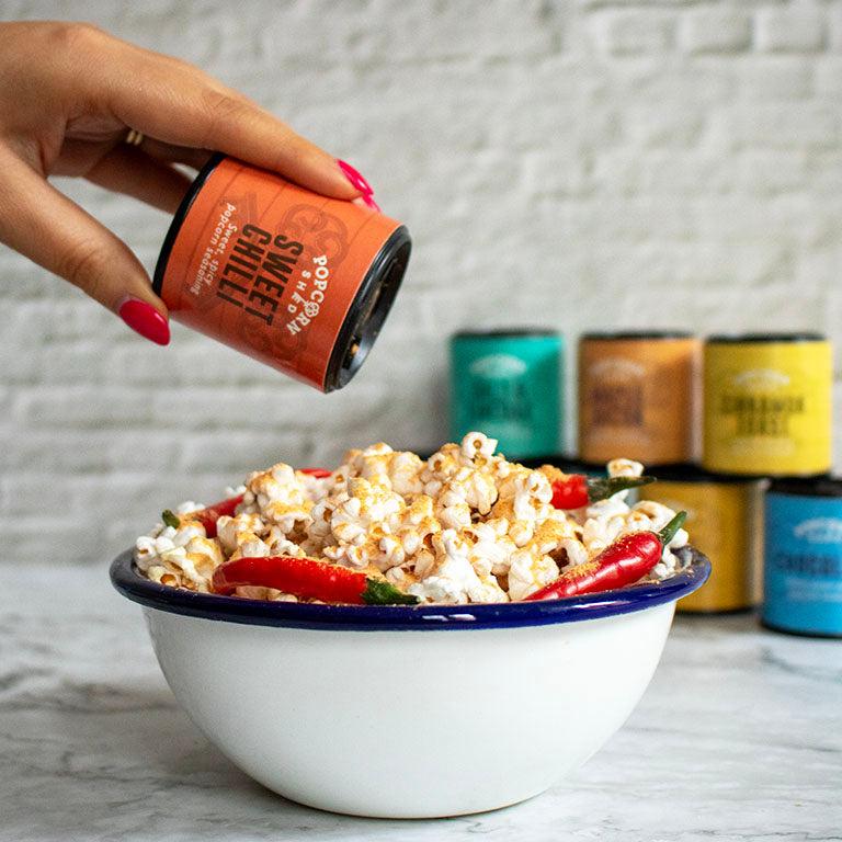 Ready-to-use gourmet popcorn flavour shakers
