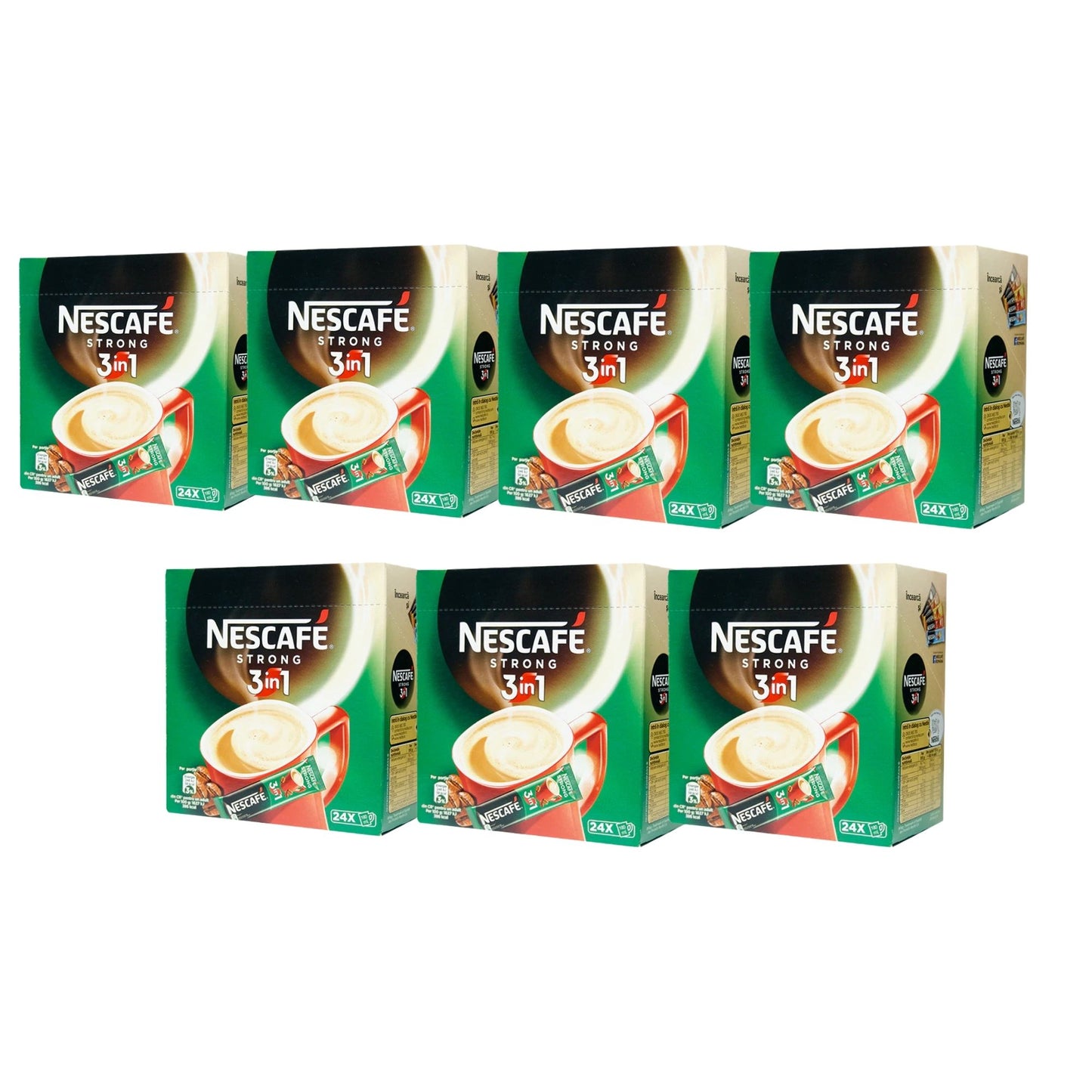 Pallet of Nescafé 3-in-1 Strong Coffee 14g for hotels and businesses