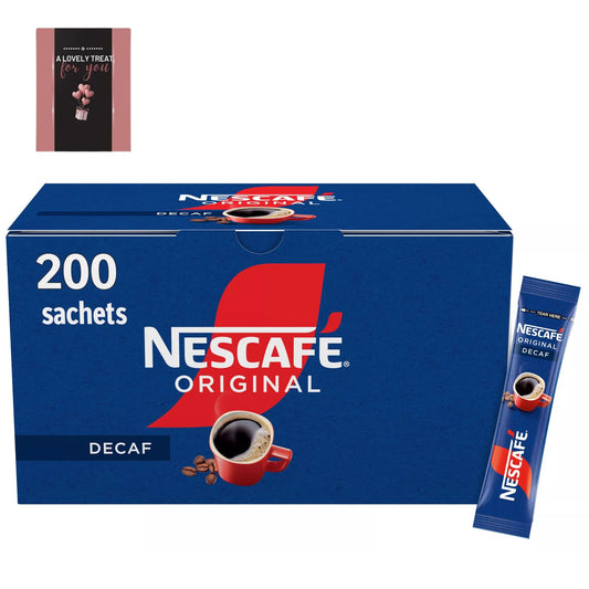 nescafe decaf instant coffee sachets 200 pack 1.8g