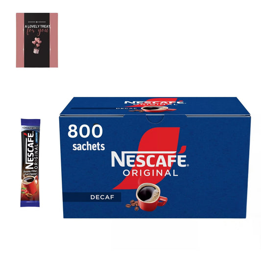 nescafe original decaf coffee sachets 800 pack 1.2g