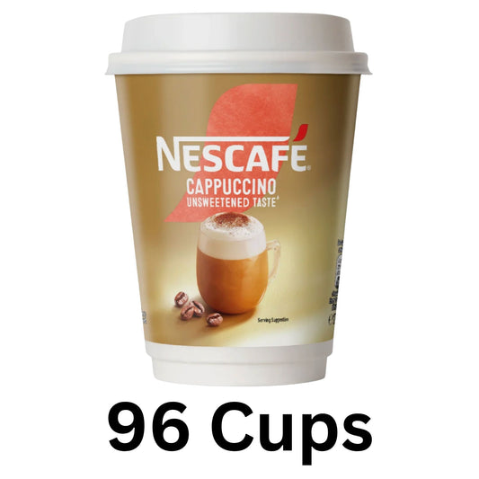 Nescafé & Go Unsweetened Cappuccino bulk case of 96 cups