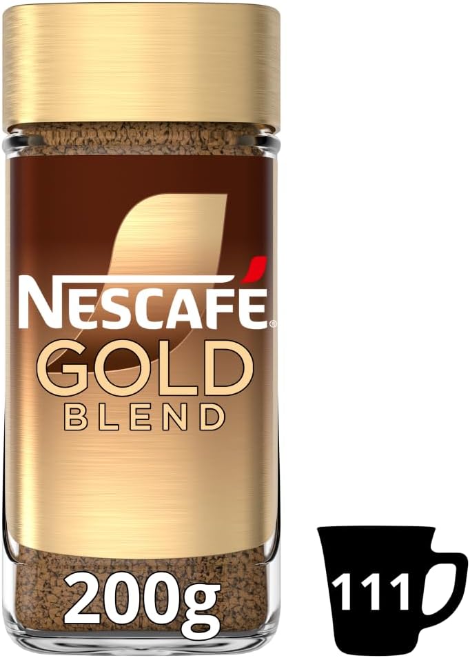 NESCAFÉ Gold Blend Instant Coffee 200g pack, premium instant coffee for rich taste