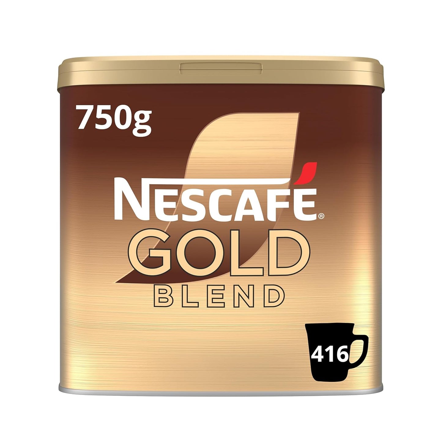 NESCAFÉ Gold premium coffee tin with rich blend label