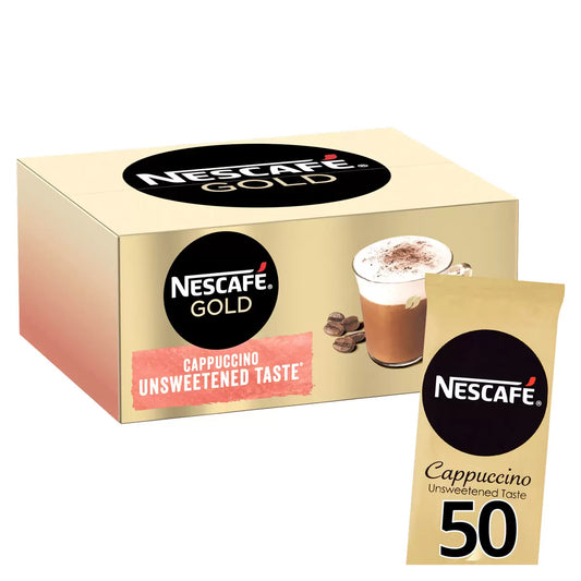 Box of Nescafé Gold Unsweetened Cappuccino (50 sachets)