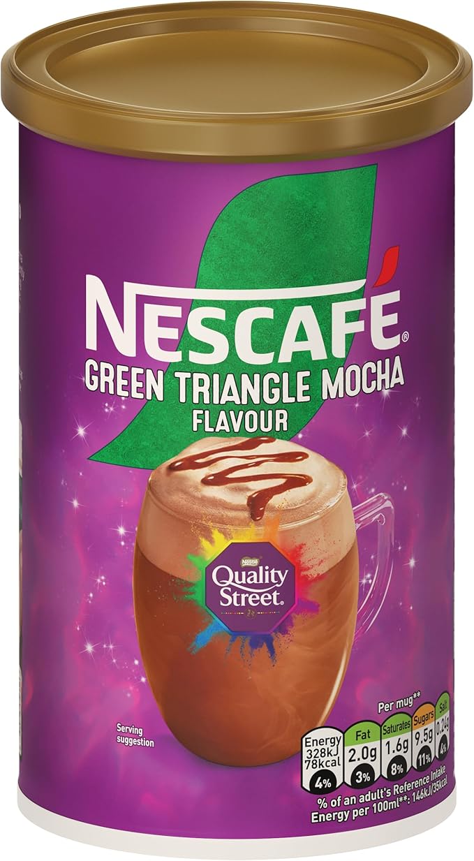 Nescafé Quality Street Green Triangle Hazelnut Mocha Coffee 5x260g Tubs