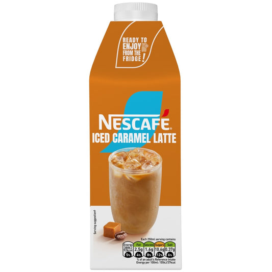 Nescafe Iced Caramel Latte 750ml multi-serve coffee drink