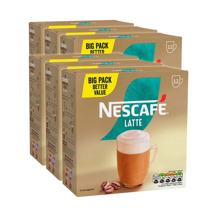 Quick preparation Nescafe Latte Instant Coffee sachets