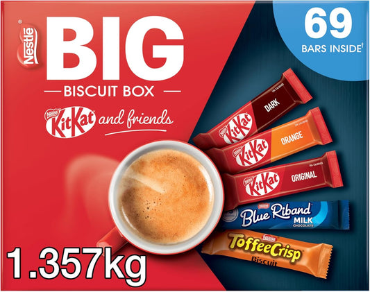 Nestlé Big Biscuit Box with 69 mixed chocolate biscuit bars