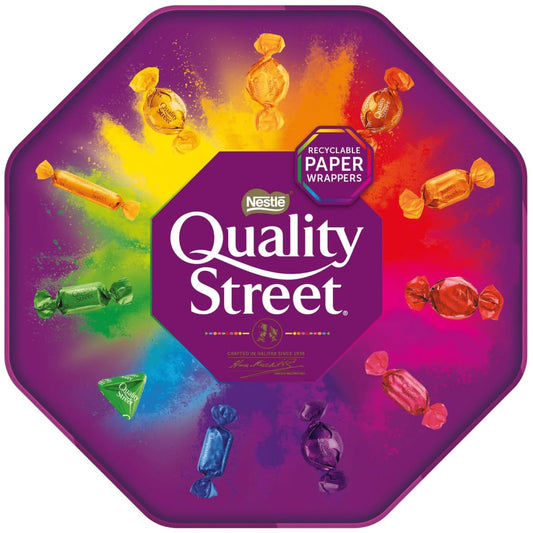 Nestlé Quality Street assorted chocolate gift tub for Christmas
