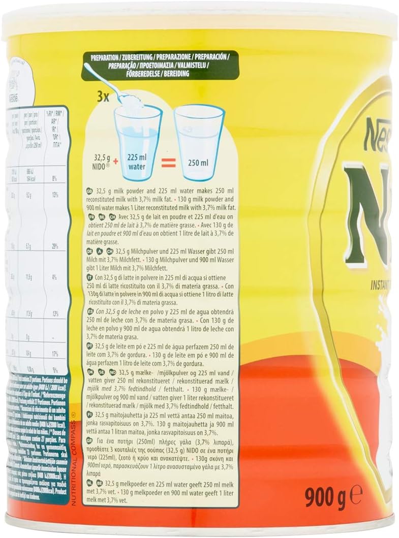 easy to mix nido full cream milk powder 900g for smooth milk every time