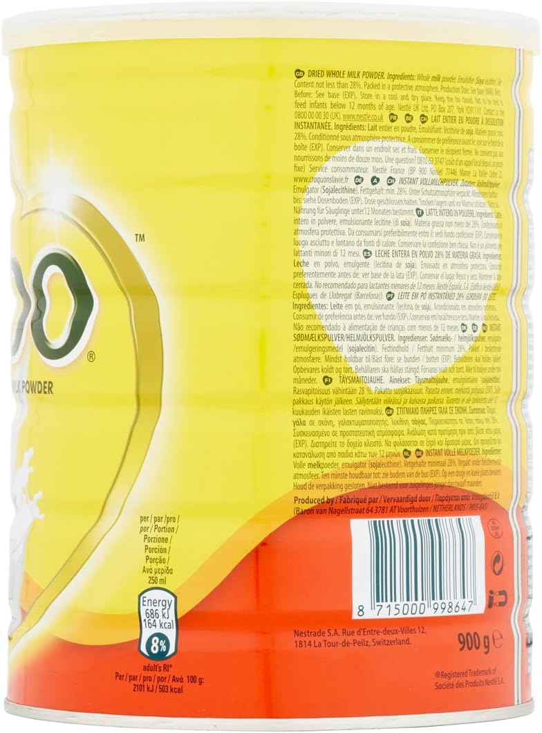 nido instant milk powder 900g tin perfect for baking and cooking