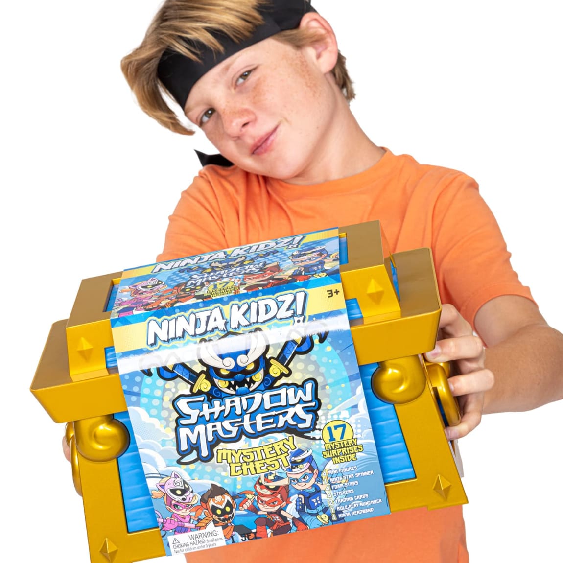 Ninja toy set with mini figures and trading cards