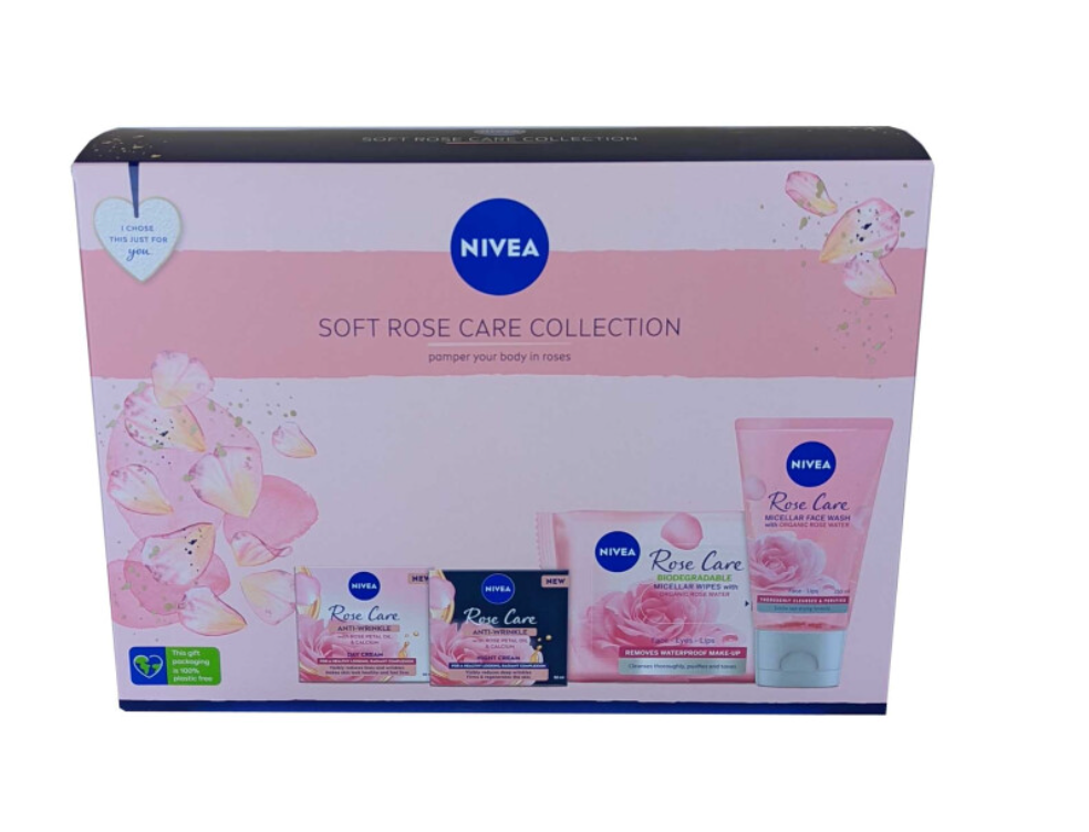 Rose infused Nivea skincare pamper set