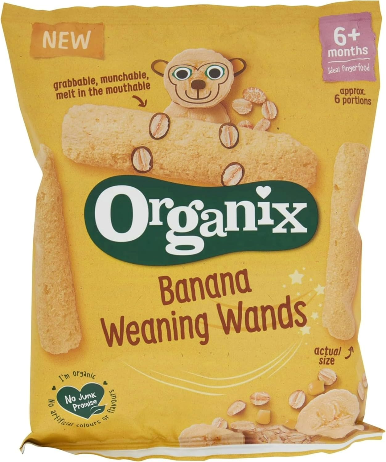 wholesome banana finger foods by Organix