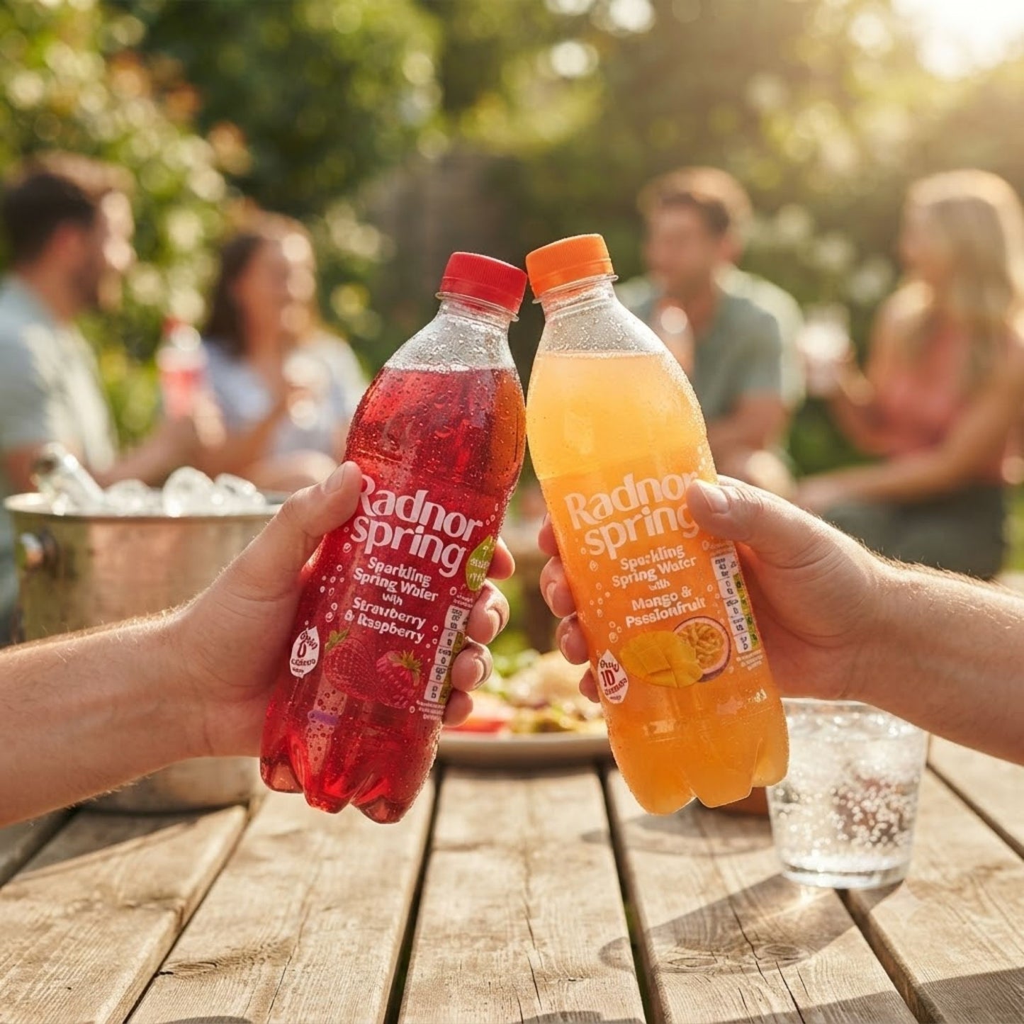 Vitamin B sparkling spring water