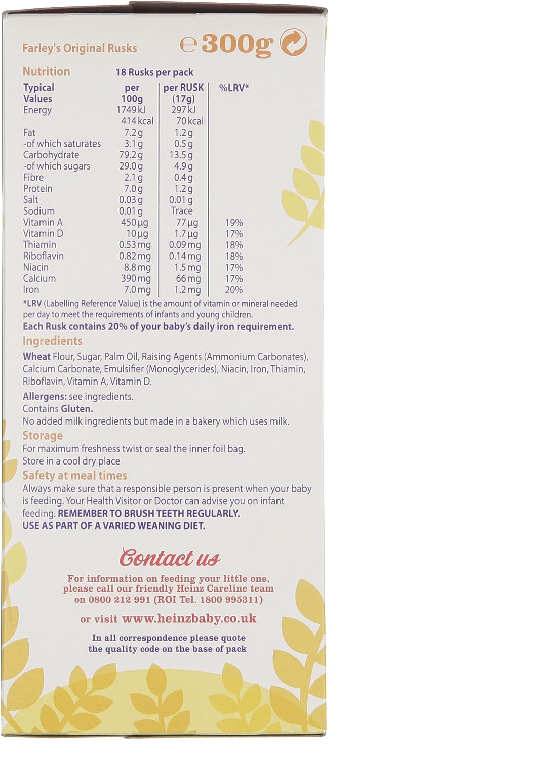 self feeding oat rusk for 6 month plus babies