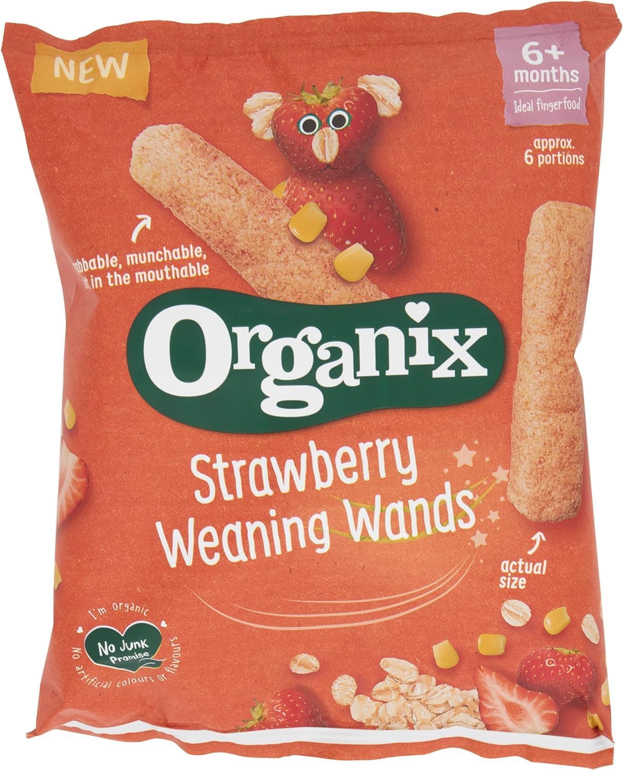 toddler finger snack strawberry by organix