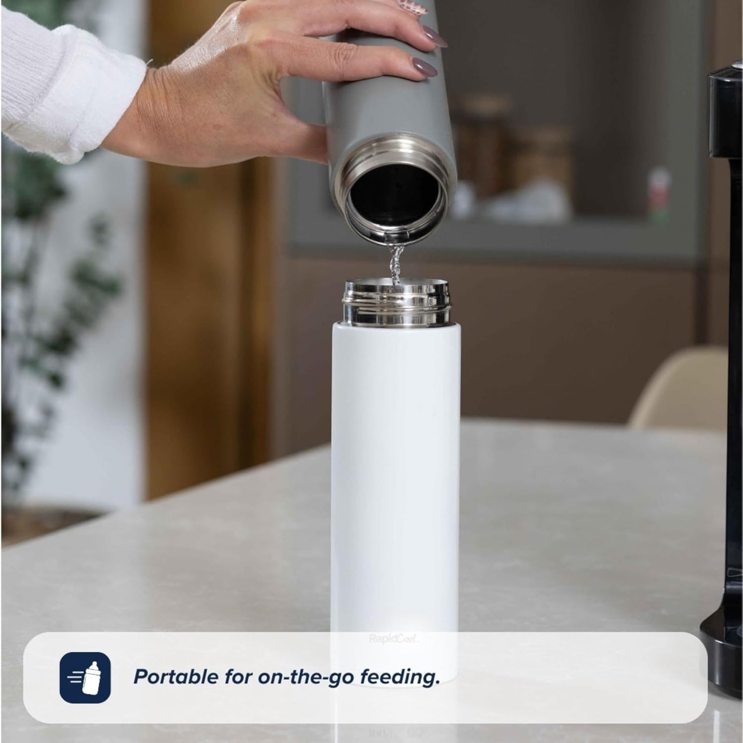 Nuby RapidCool Baby Bottle Maker – No Filters Required for Quick Formula Prep