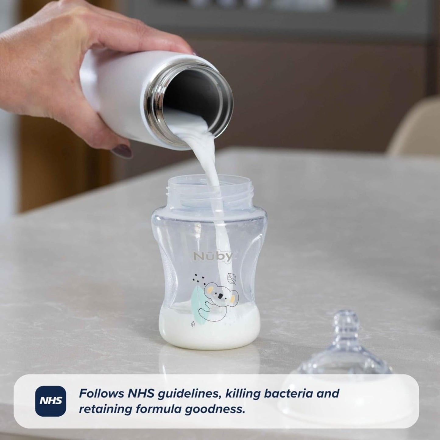 Nuby RapidCool Portable Bottle Making Kit – Ideal for Night Feeds and Travel Convenience