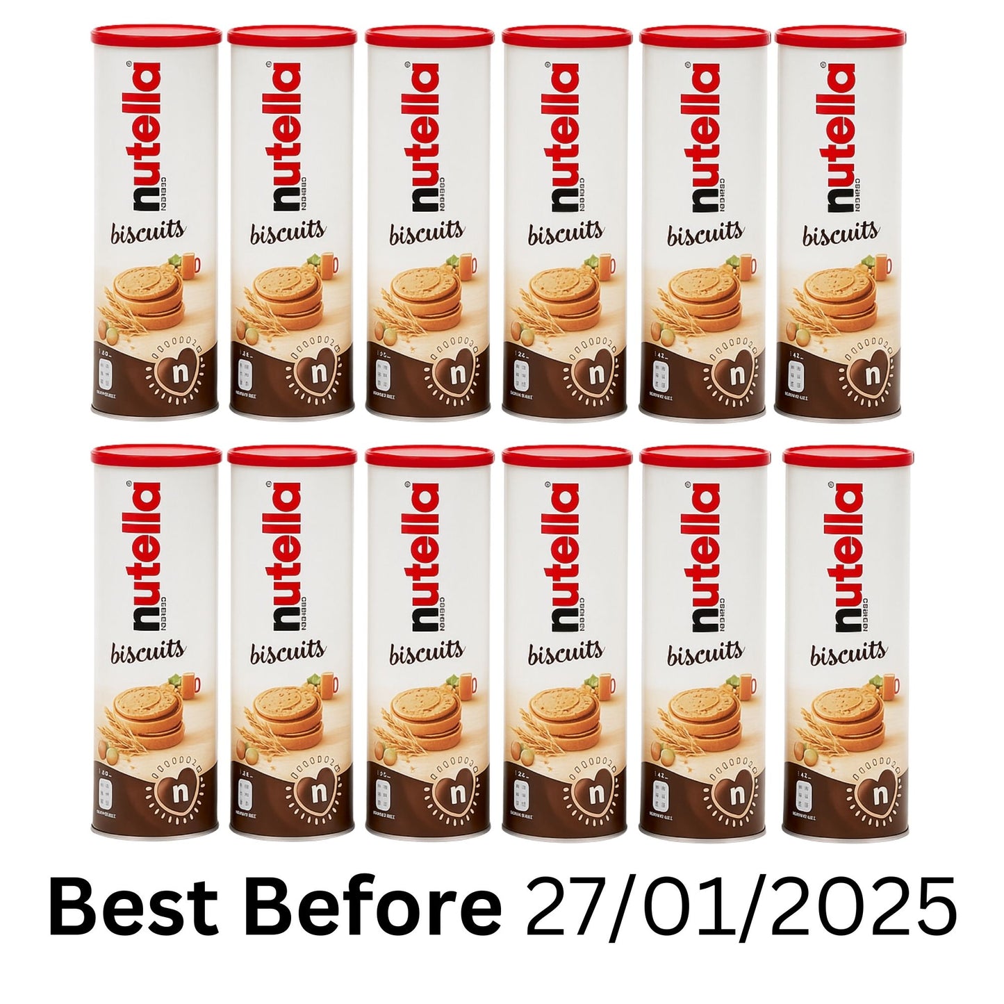 Ferrero Nutella Biscuits Tube pack of 12