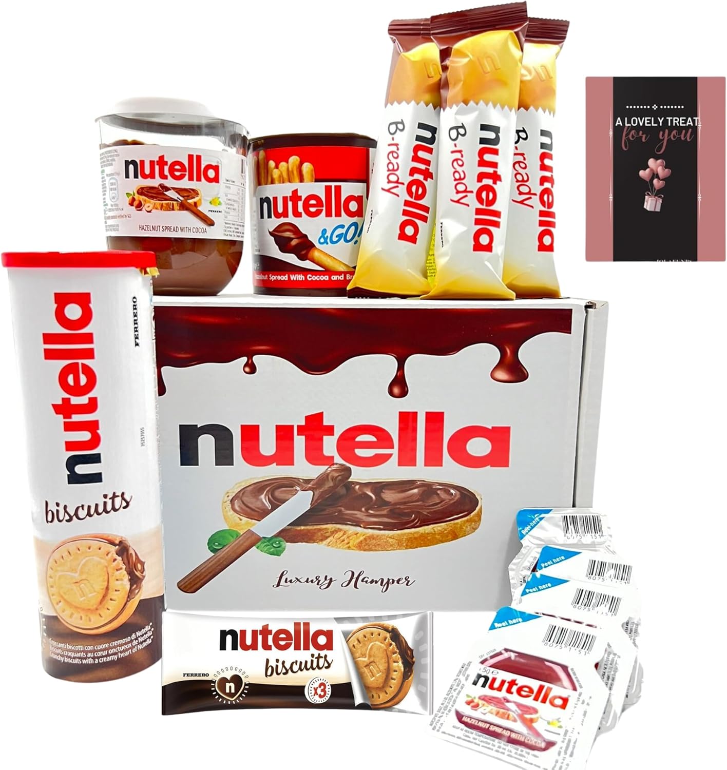 Nutella Ultimate Selection Gift Hamper with creamy hazelnut treats