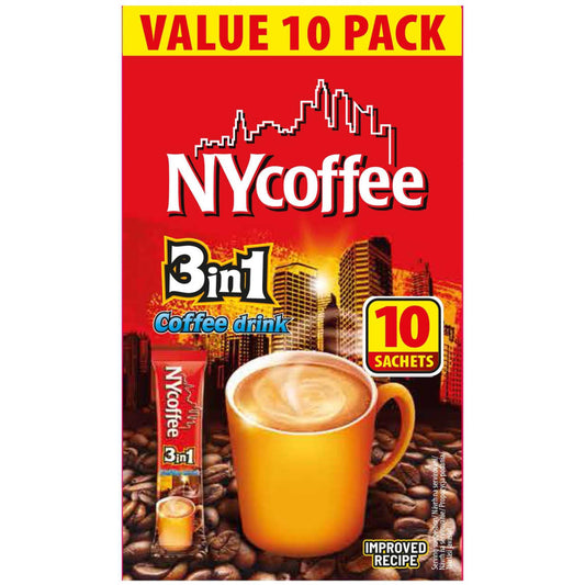 Y 3 in 1 Coffee 10-pack sachets for quick and convenient coffee