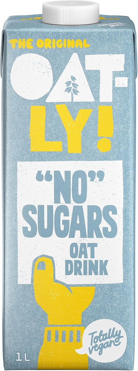 oatly no sugars oat drink 1 litre eco-friendly packaging with creamy texture