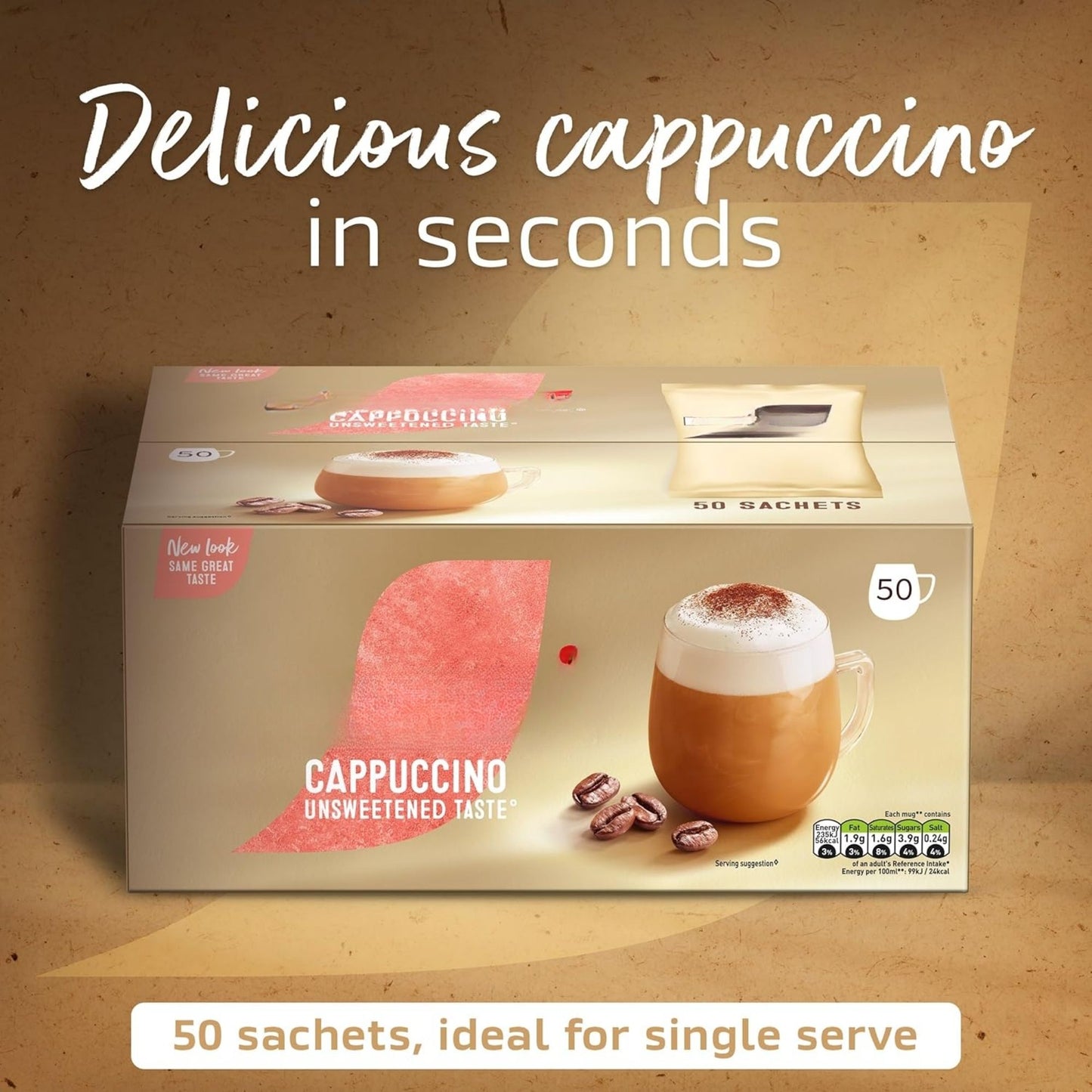 90 sachets latte and cappuccino combo