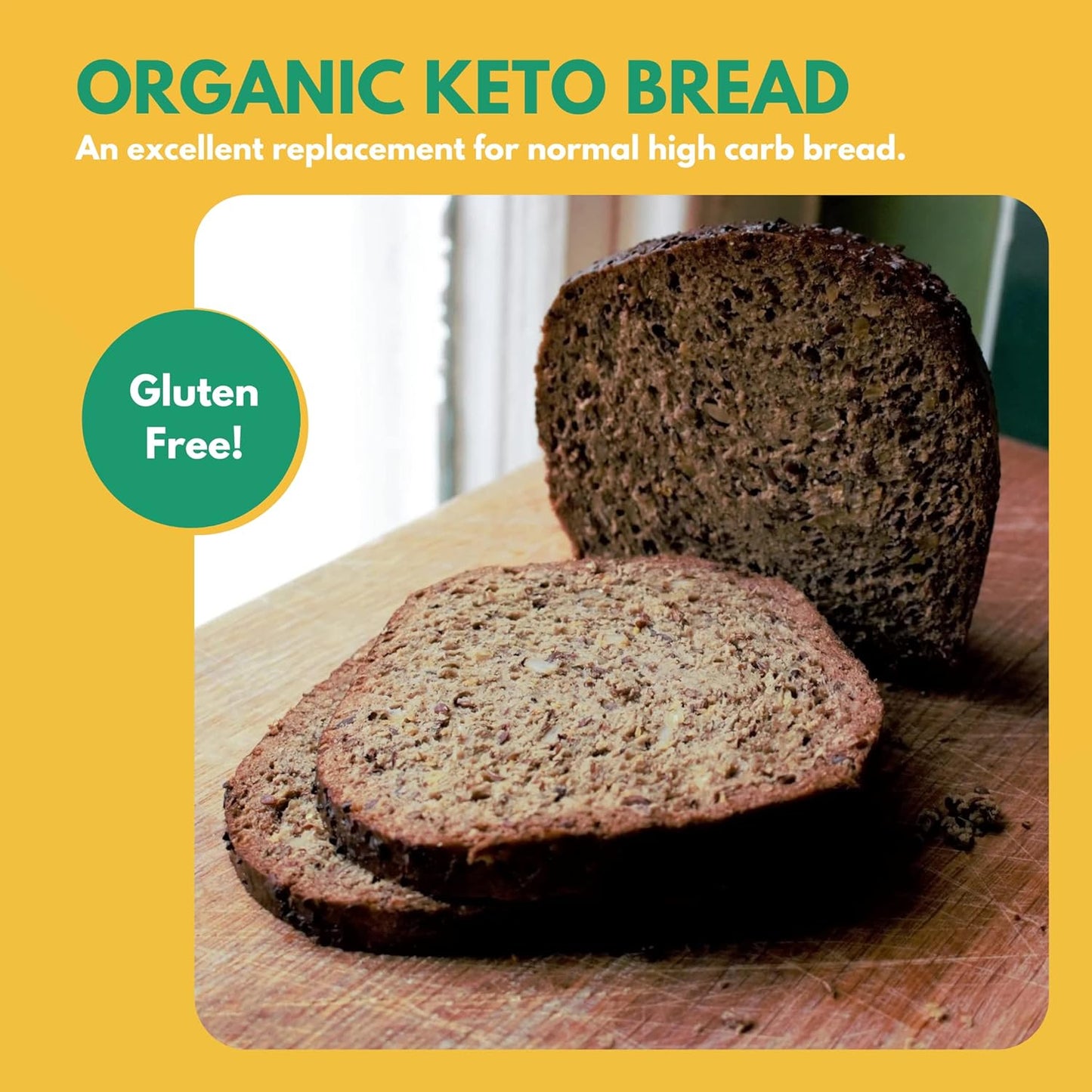 6 pack keto bread with sunflower seeds