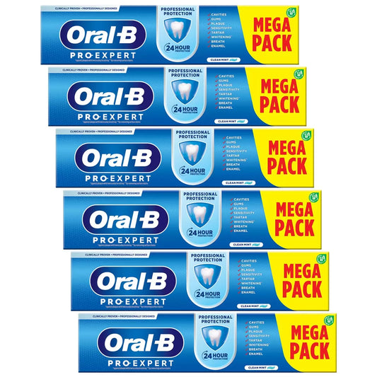 ral-B Pro-Expert Professional Protection Toothpaste 6 x 125ml pack