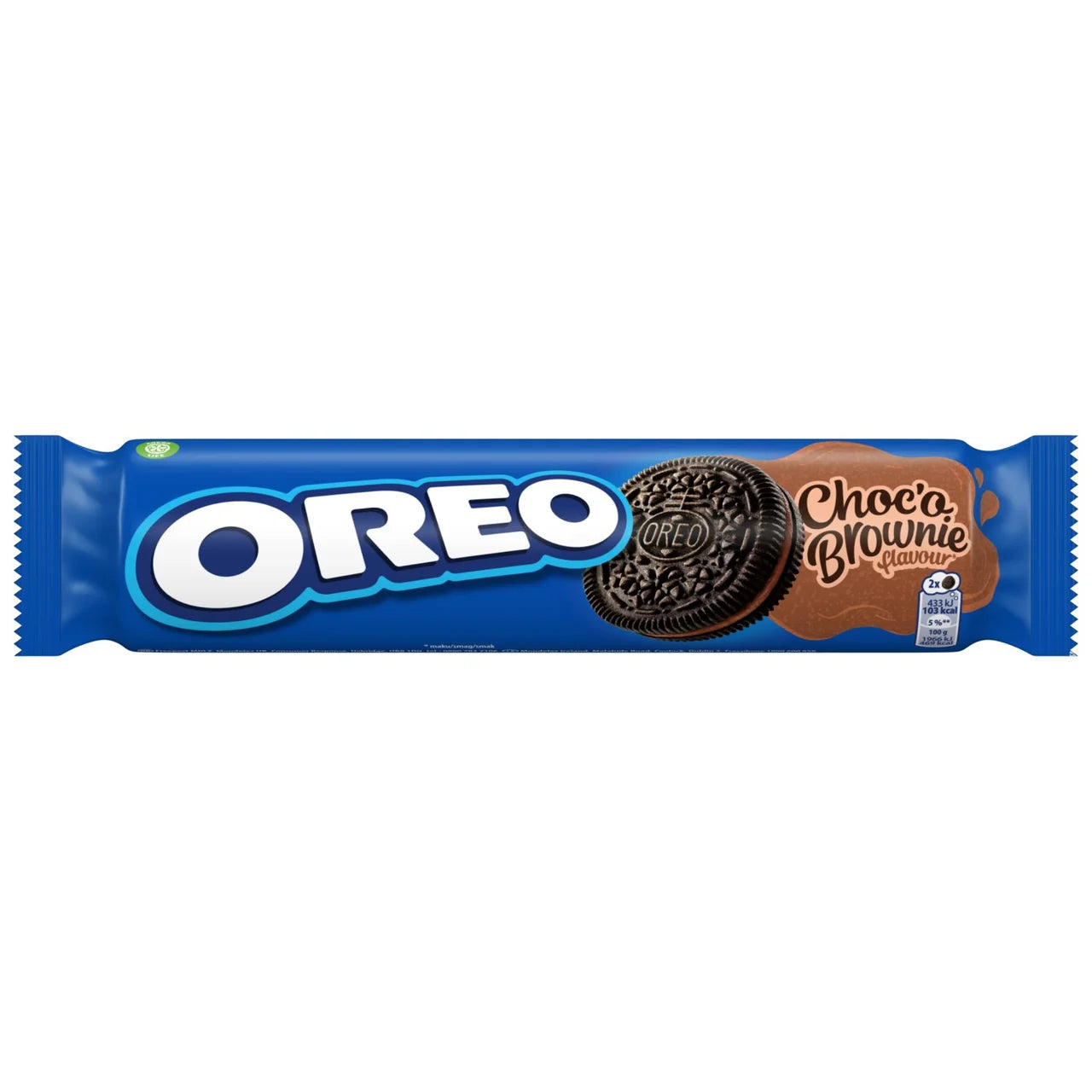 OREO choco brownie cookie sandwich biscuits pack 154g with creamy filling