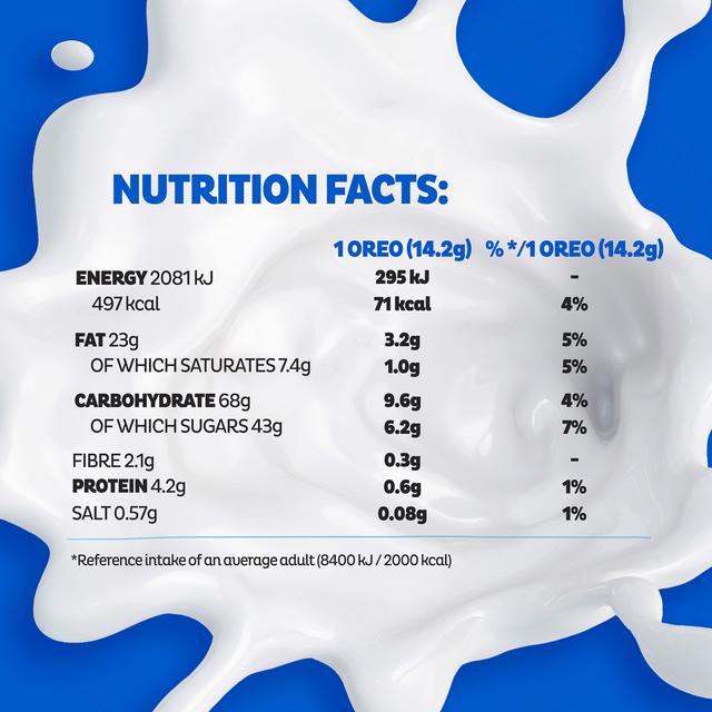 OREO double creme chocolate cookies with smooth vanilla creme