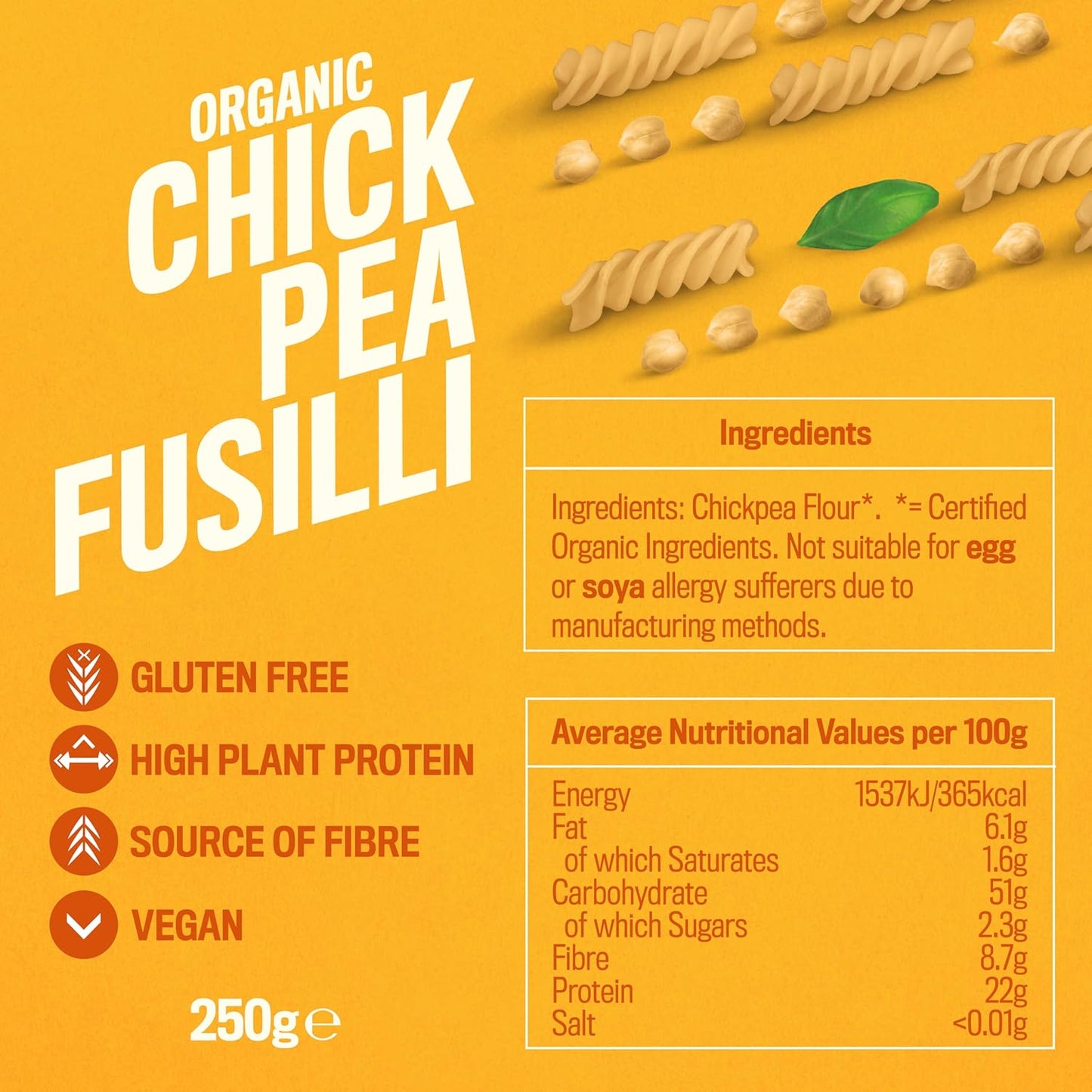 High Protein Chickpea Pasta