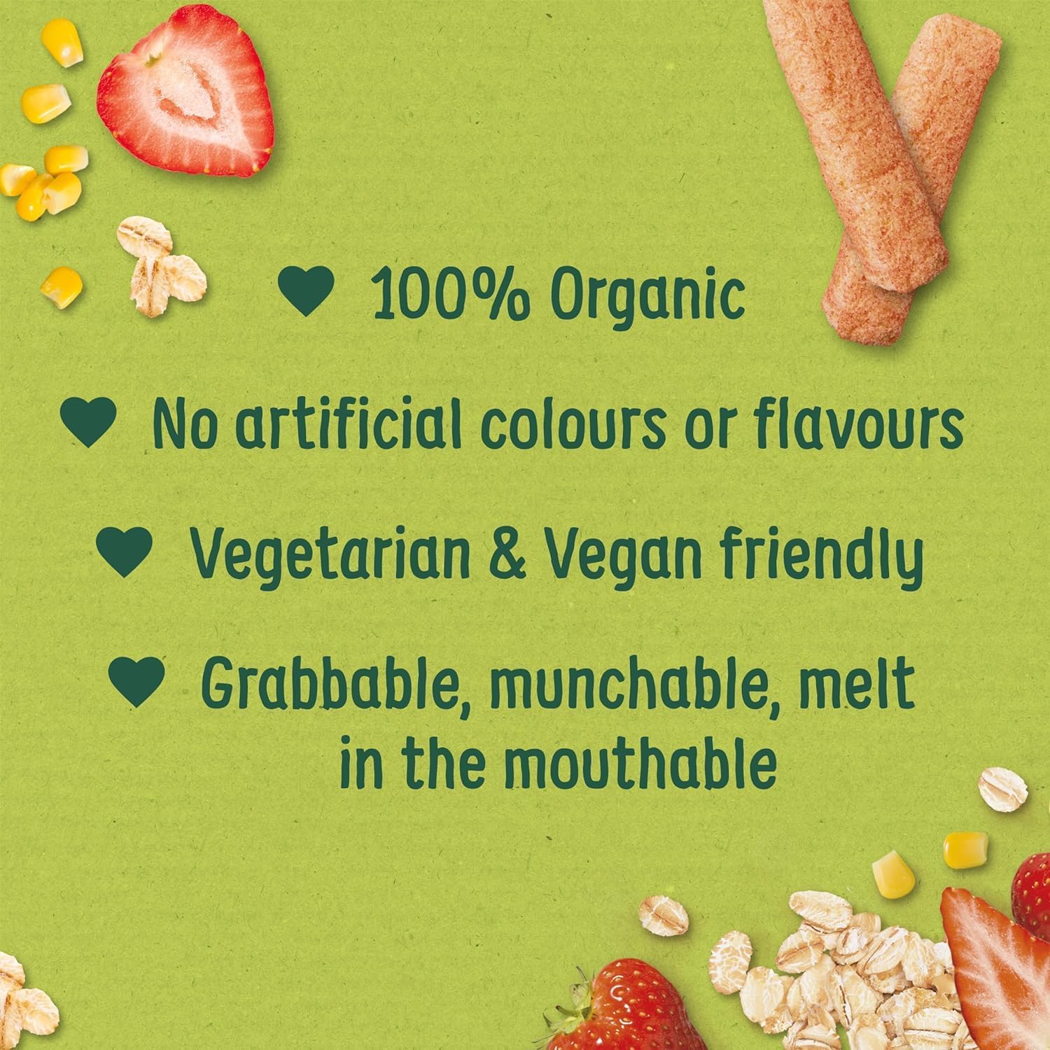 soft fruit and oat weaning food sticks