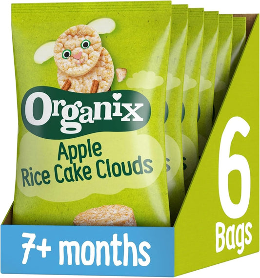 apple rice cakes for baby 7 months and older
