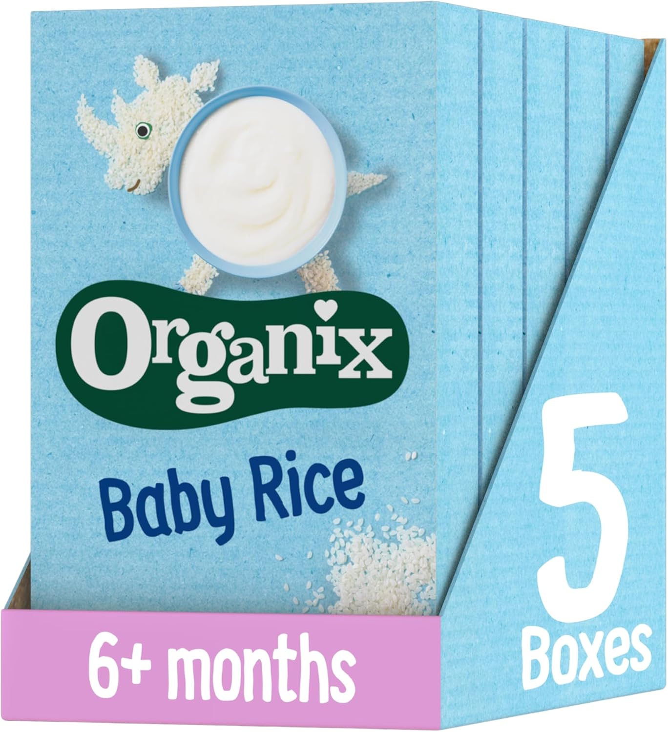 organix baby rice organic weaning snack 5 pack
