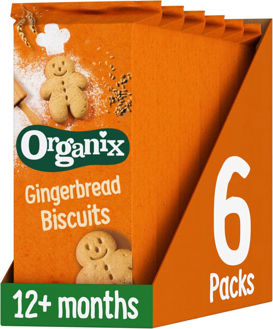 organix gingerbread biscuits toddler snack box