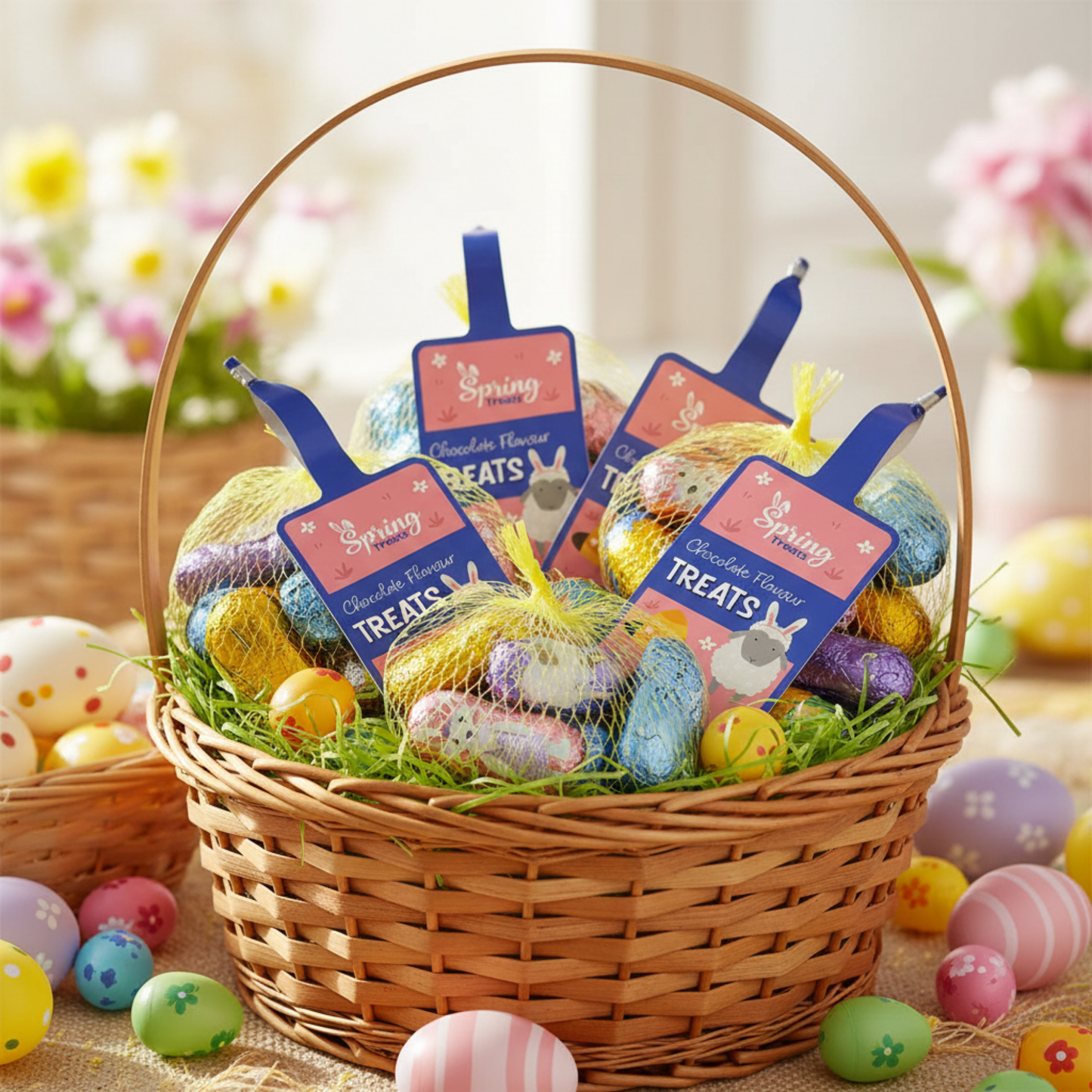 Colourful net packaging makes gifting easy