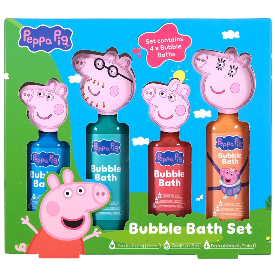 Peppa Pig Bubble Bath Set 4 Pack
