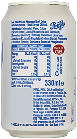 Diet Pepsi cans with bold cola flavor