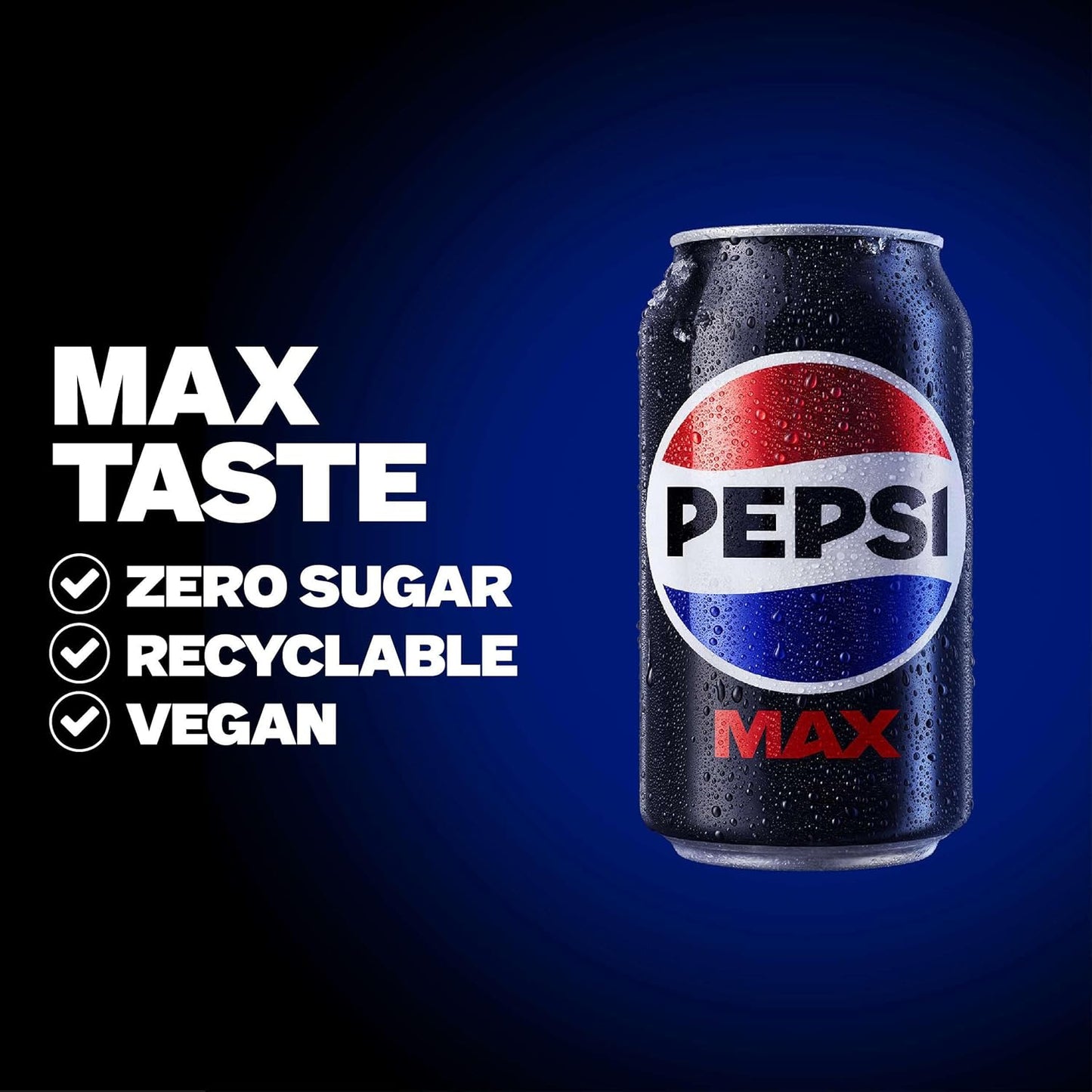 24 Pack Pepsi Max Cans – Sugar-Free Fizzy Drink