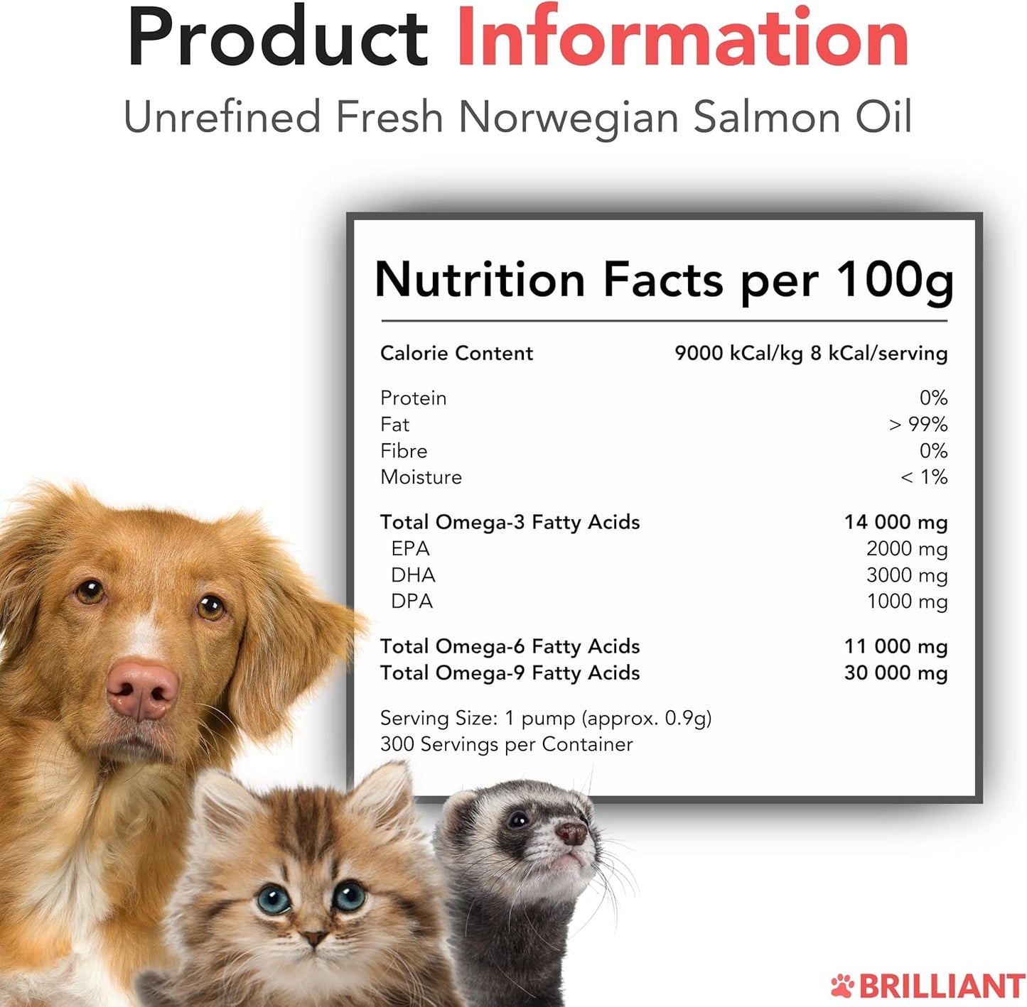 Salmon oil supplement supporting joint care in pets
