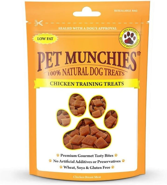 Grain-free chicken training treats for dogs