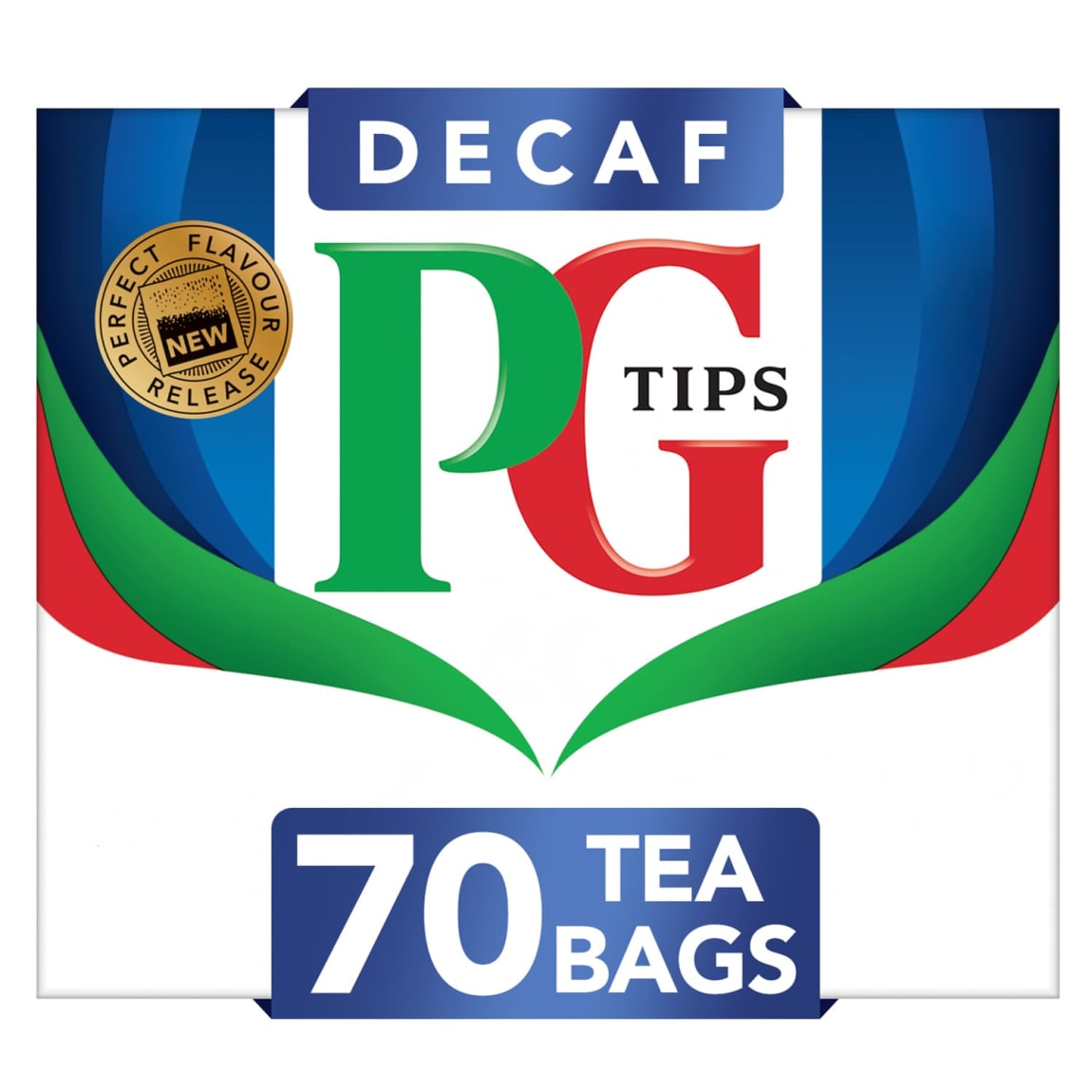 PG Tips Decaf Tea Bags 70pk for smooth, caffeine-free tea