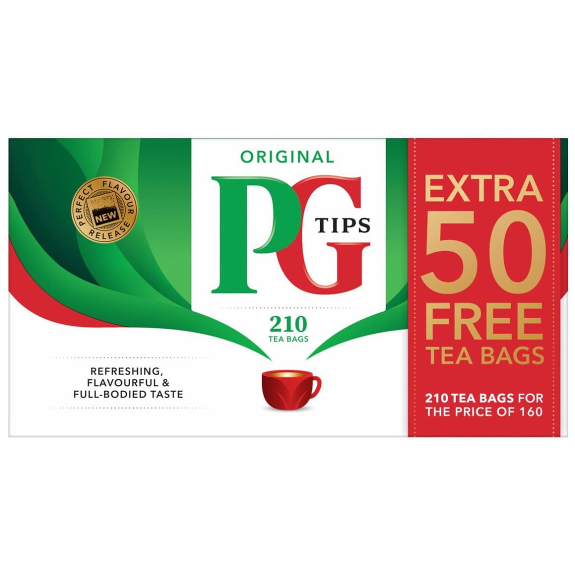 PG Tips Original Tea Bags 210 pack for classic tea lovers
