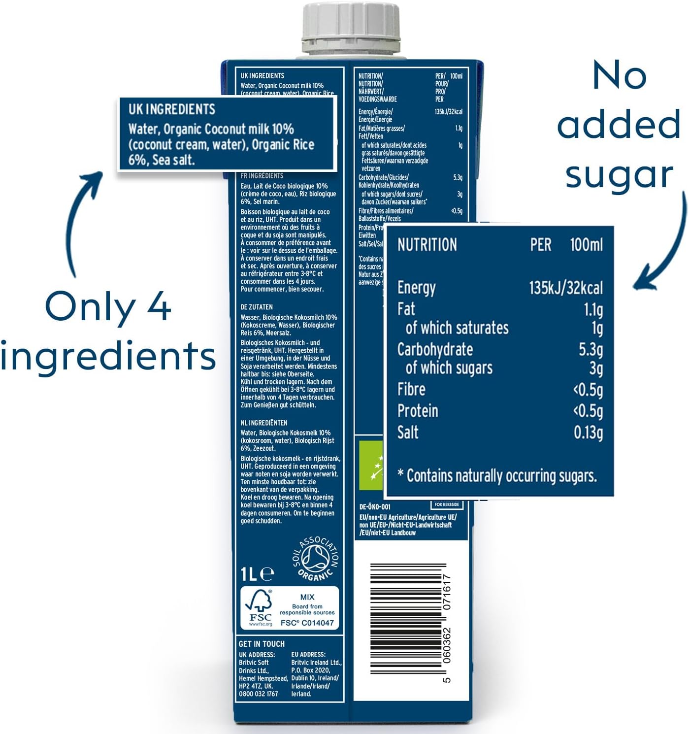 dairy free vegan milk alternative coconut based