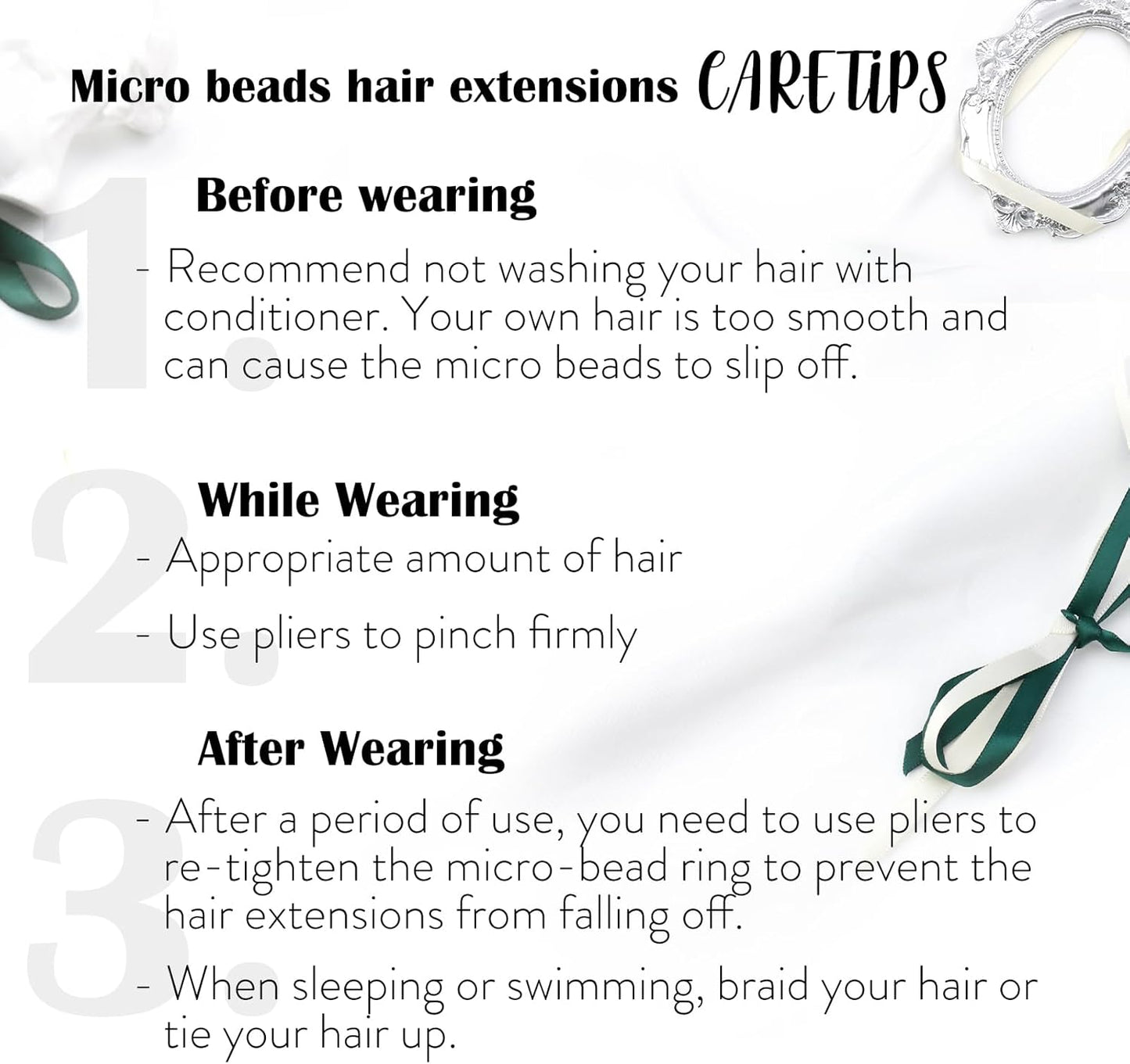 Human hair microring extensions long and highlighted