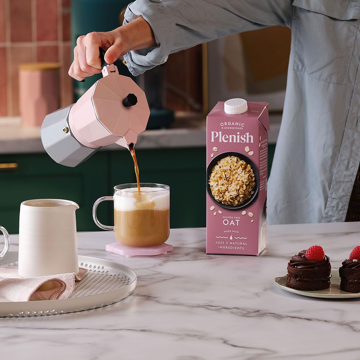 plenish oat milk dairy free beverage 1l 8 cartons plant based alternative