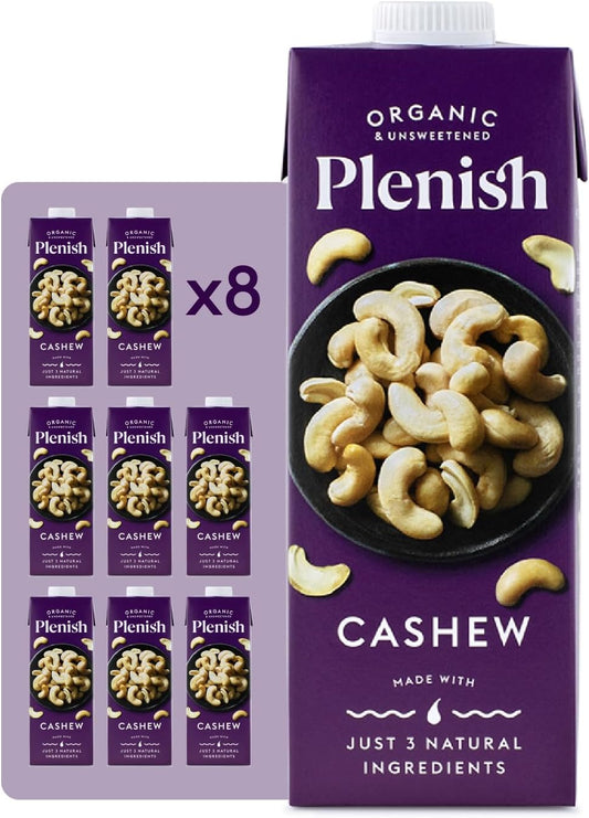plenish organic cashew milk eight pack
