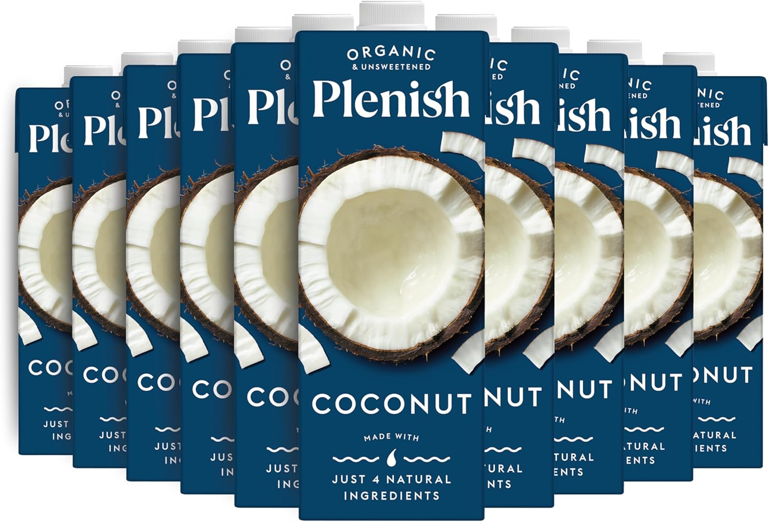 plenish organic coconut milk 8 pack cartons